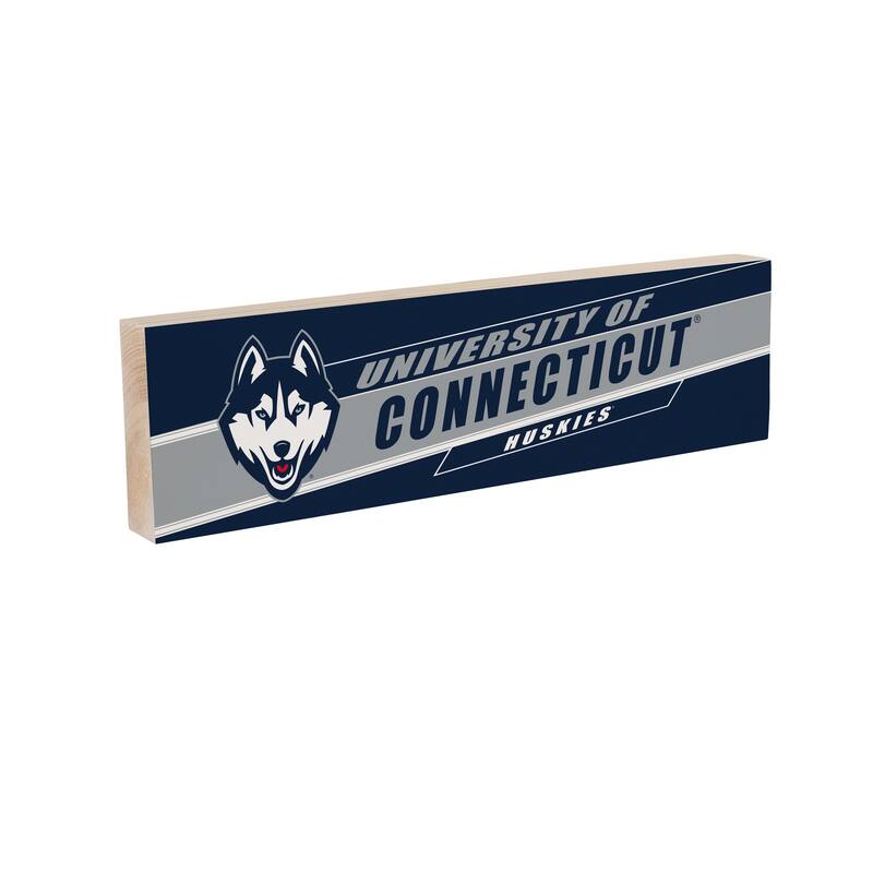 University of Connecticut Wooden Tabletop Mantel Shelf Sign