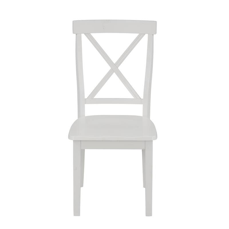 Modern Style Wooden 5-Piece Dining Set with Round Table amd 4 Upholstered Chairs