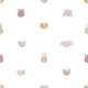 preview thumbnail 6 of 4, Galerie Wallcoverings Little Explorers 2 Animal Happy Heads Non-woven Matte Wallpaper Roll 33 feet x 21 inches - Pink