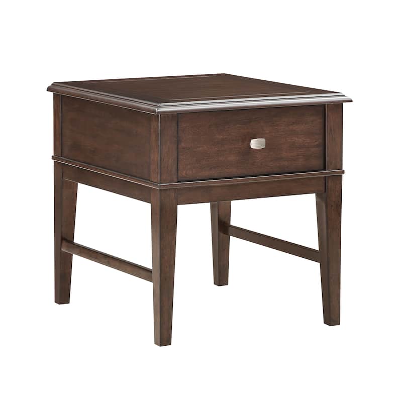 Hazen 1-Drawer End Table - Brown