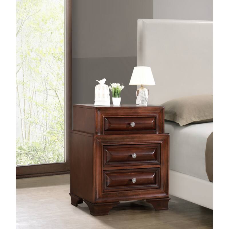 Glory Furniture LaVita Nightstand , Oak