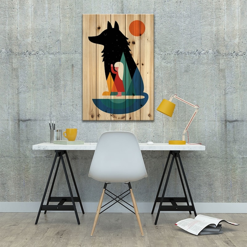 Best Friend Print On Wood by Andy Westface - Multi-Color