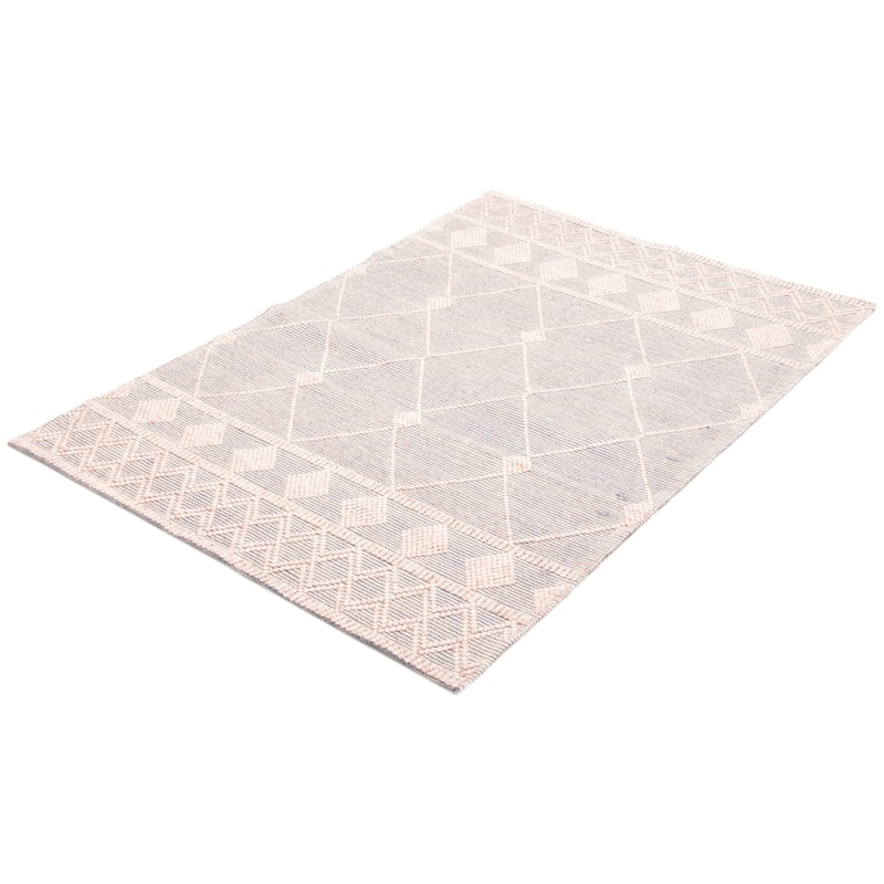 ECARPETGALLERY Braid weave Sienna Pink Wool Rug - 5'1 x 7'6