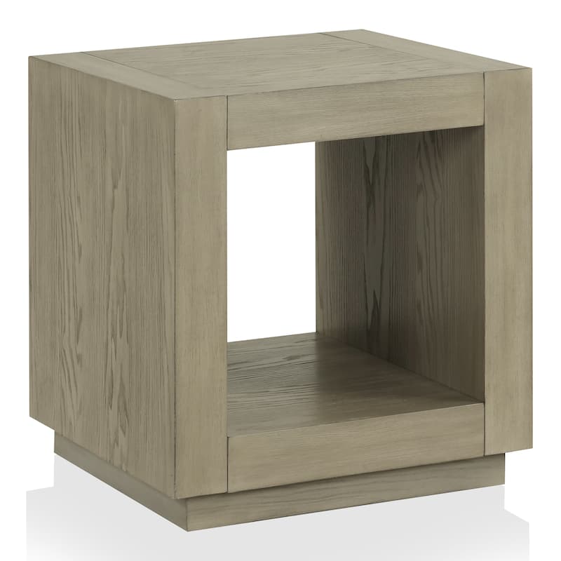 Furniture of America Gryel Modern 20-inch 1-Shelf Square End Table