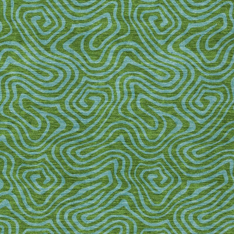 HomeRoots Abstract Transitional Rectangle Outdoor Rug