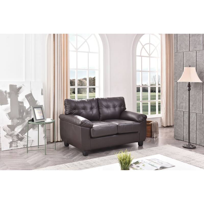 Gallant Faux Leather Loveseat - Cappuccino