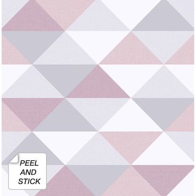 NextWall Mod Triangles Geometric Peel and Stick Removable Wallpaper - 20.5 in. W x 18 ft. L