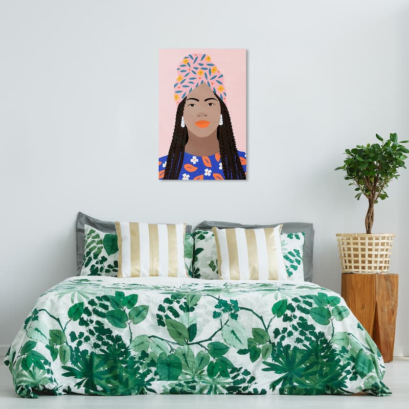 Wynwood Studio Fashion and Glam Contemporary Wrap Pink and Light Pink Modern & Contemporary Wall Art Canvas Print - 36 x 24