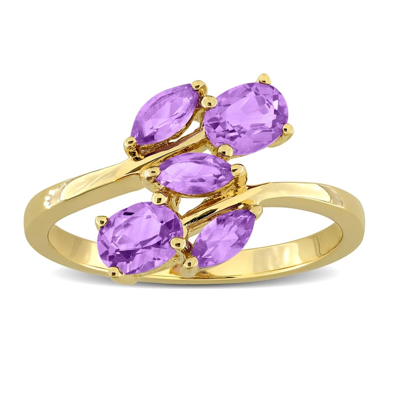 Miadora Multi-Gem Five Stone Ring Sterling Silver