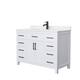 Option White, Black Trim, Carrara Cultured Marble Top