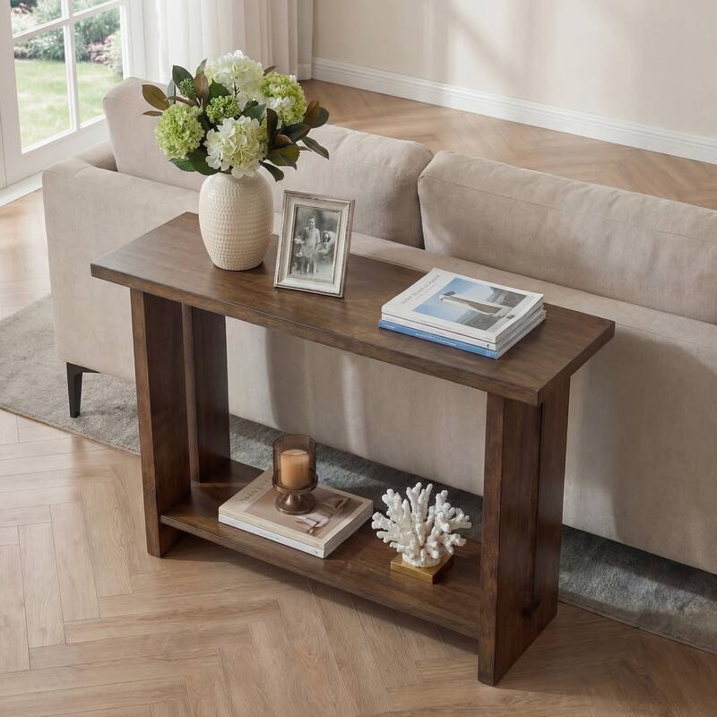 Martha Stewart Lily Pond Shiloh Console Table - 47.75"W x 16.75"D x 34"H
