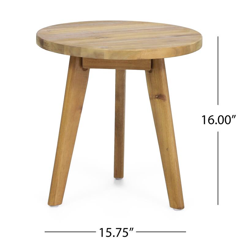 Acacia Wood Side Table