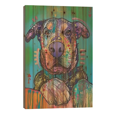 Jack Of Hearts Print On Wood by Dean Russo - Multi-Color