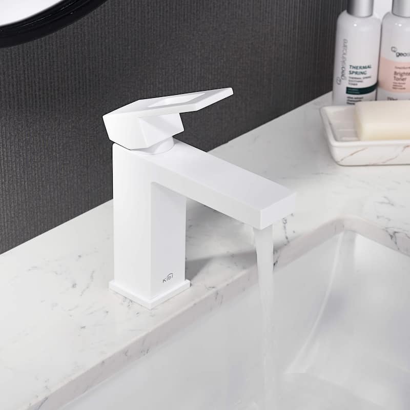 Single-handle Bathroom Vanity Sink Faucet w/ Water Hose
