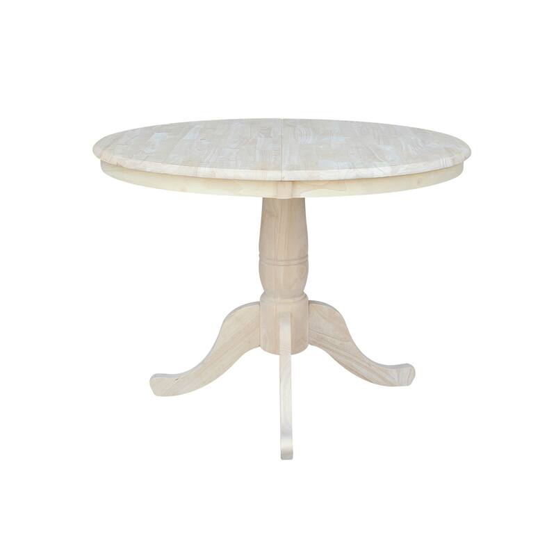 The Gray Barn Jalisco 36-inch Round Top Pedestal Table with 12-inch Leaf