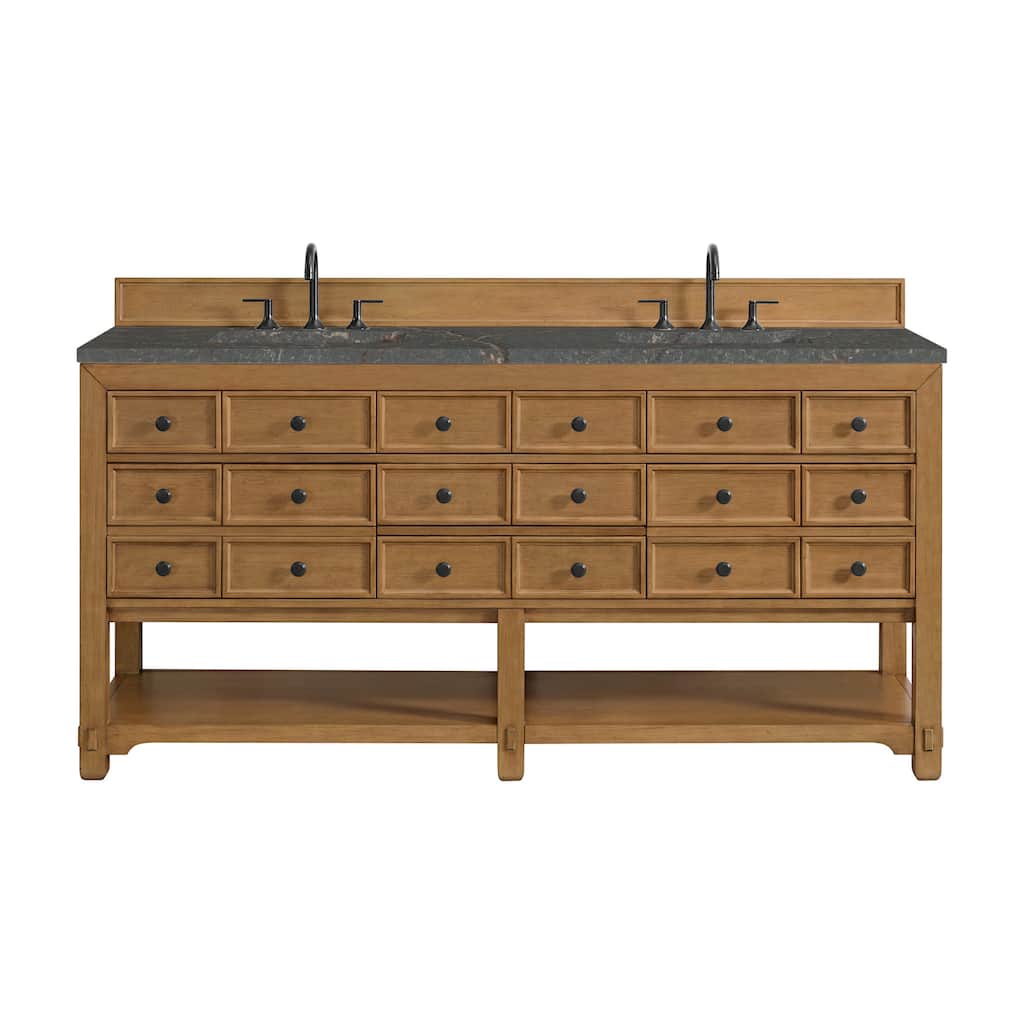 James Martin Vanities 505-V72-3PBL Malibu 72" Free Standing Double