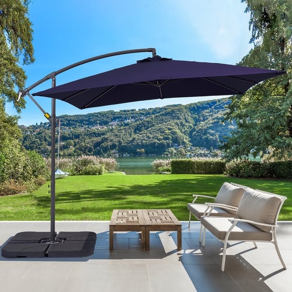 8 ft patio umbrella frame Formosa Covers 7.5 Market Rib Replacement Canopy Unlike traditional center BONOSUKI 8.2Ft Outdoor Offset Umbrella