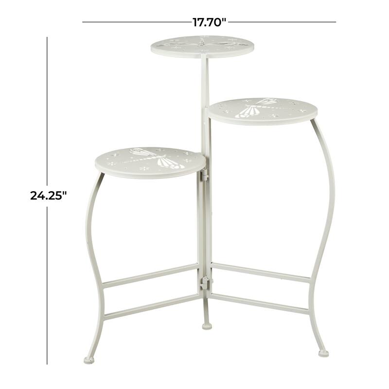 Metal Indoor Outdoor 3 Tier Floral Plantstand
