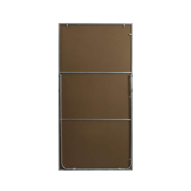 Indigo Home Metal Frame Rectangle Full Length Mirror 36x72 Inch