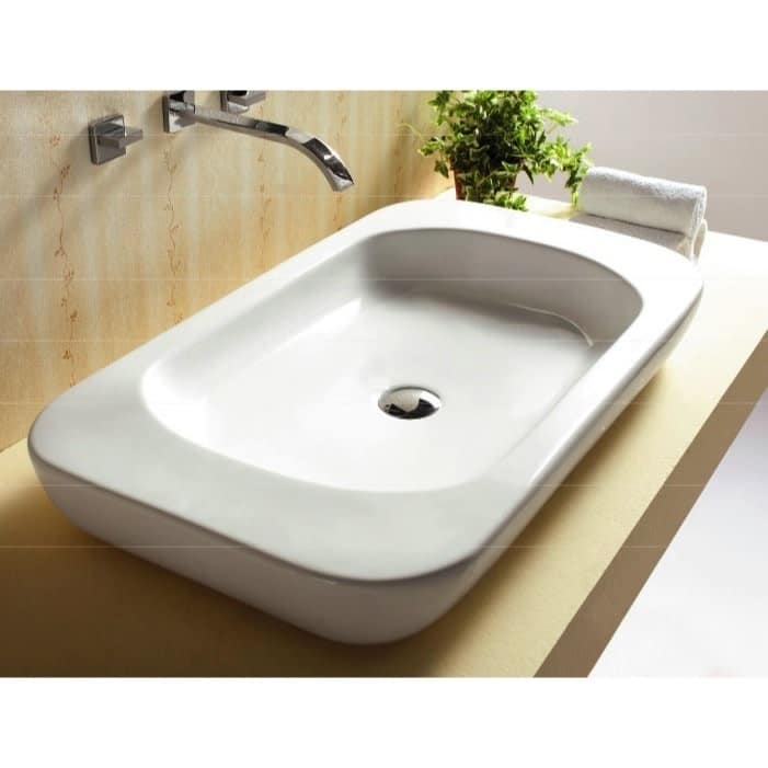 Nameeks Caracalla 32-1/3" Ceramic Vessel Bathroom Sink - White