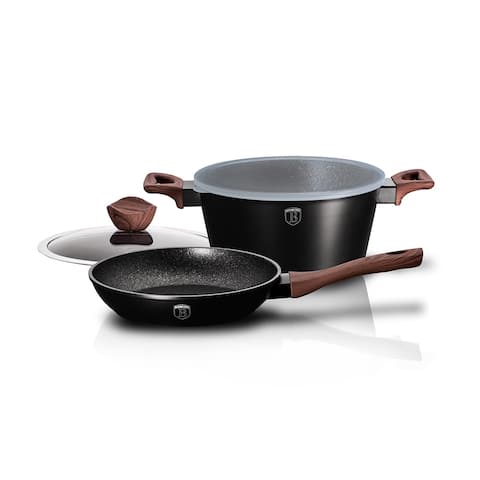 Berlinger Haus 4-Piece Cookware Set, Ebony Rosewood Collection