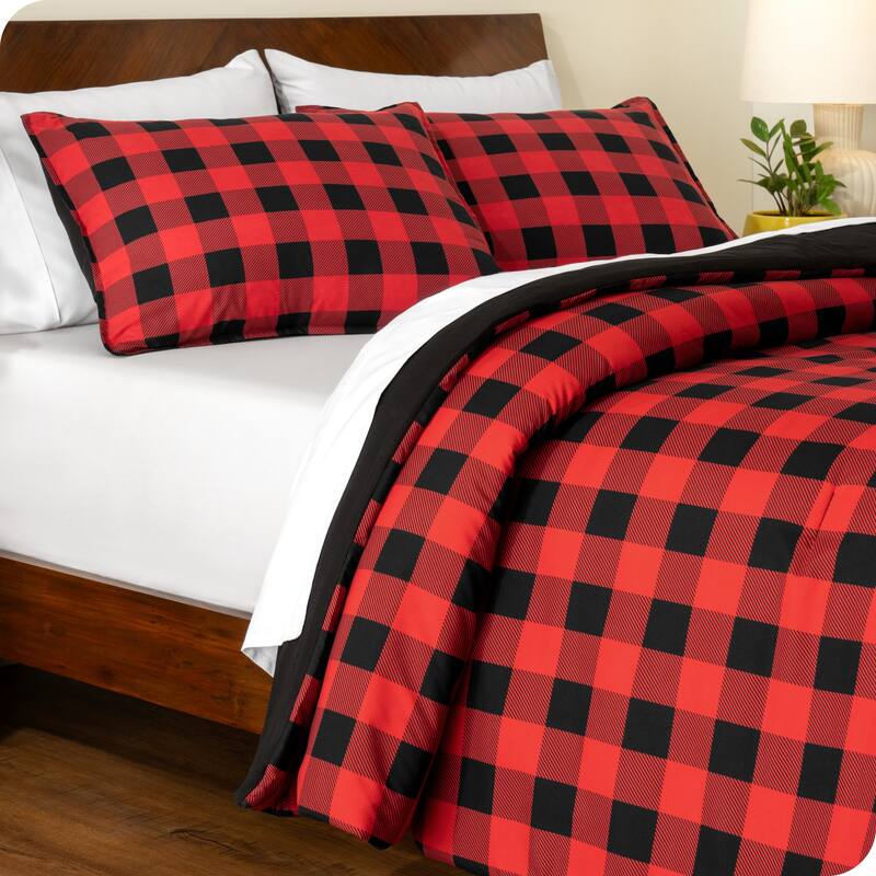 Bare Home Down Alternative Track Stitch Comforter Set