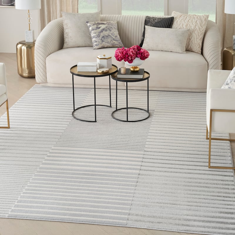 Nourison Brushstrokes Indoor only Striped Area Rug