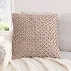 preview thumbnail 1 of 3, Boho Living Jada Braided Cotton/Jute Throw Pillows 20x20 - Blush