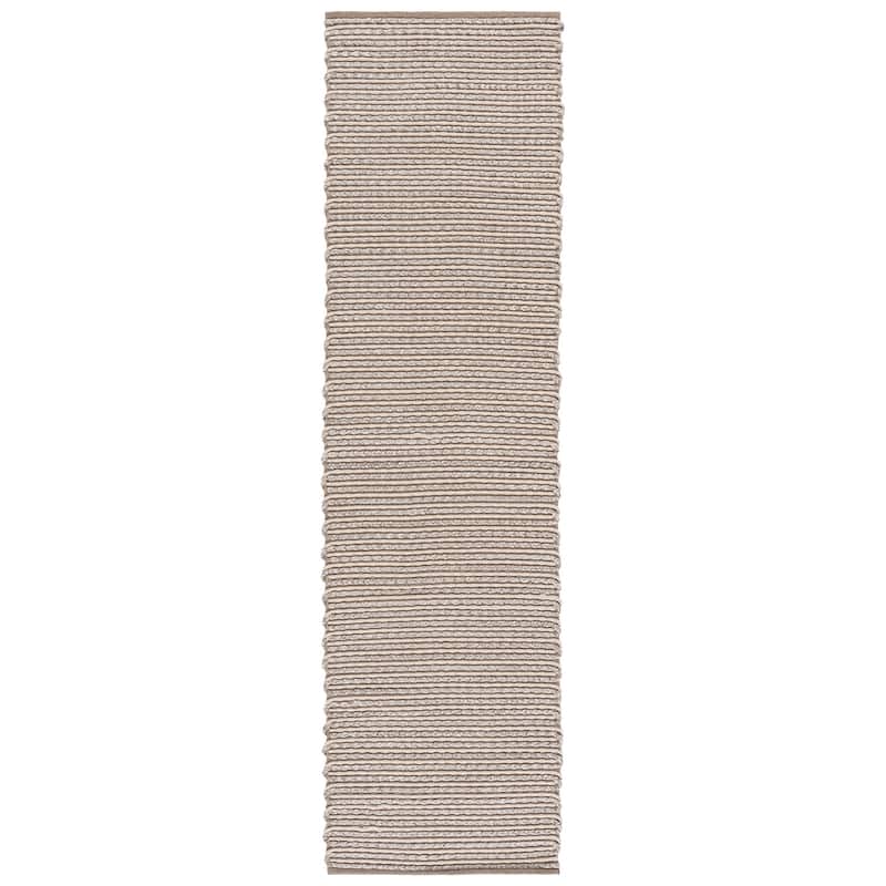 SAFAVIEH Handmade Braided Dede Cotton Rug - Beige - 2'3" x 8' Runner