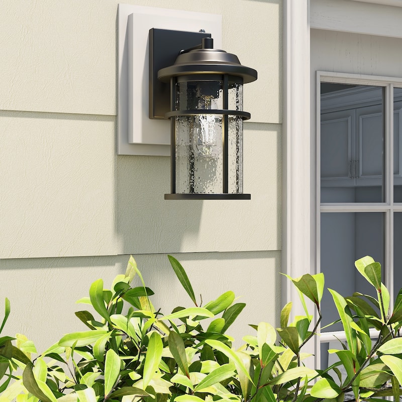 1-Light Outdoor Wall Light - 6.61"x7.95"x12.28"