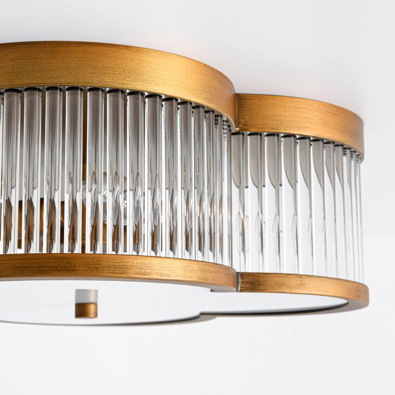 15.7" 4 - Light Modern Flush Mount Ceiling Light for Bedroom - 4 Light