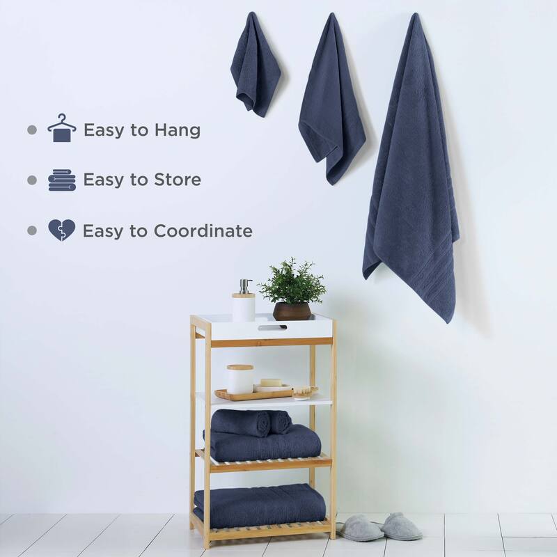 Martex Ultimate Performance Cotton Low-Lint Soft Absorbent Towel Set