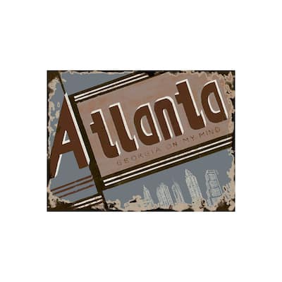 Atlanta (40 x 30) Canvas Art Print