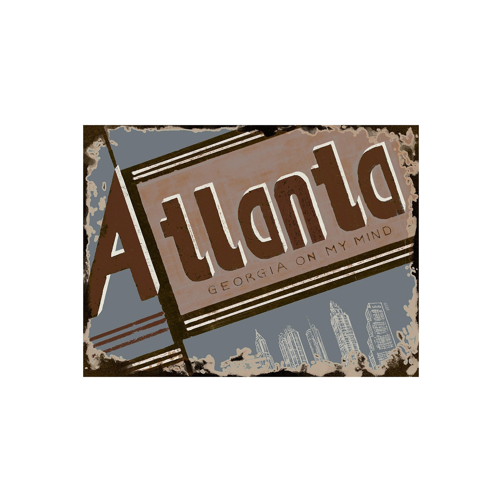 Mercana Atlanta (40 x 30) Canvas Art Print