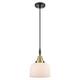 Option Black Antique Brass / Matte White Shade