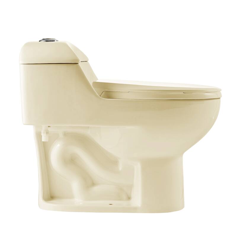 Chateau One Piece Elongated Dual Flush Toilet In Bisque 0.8/1.28 gpf