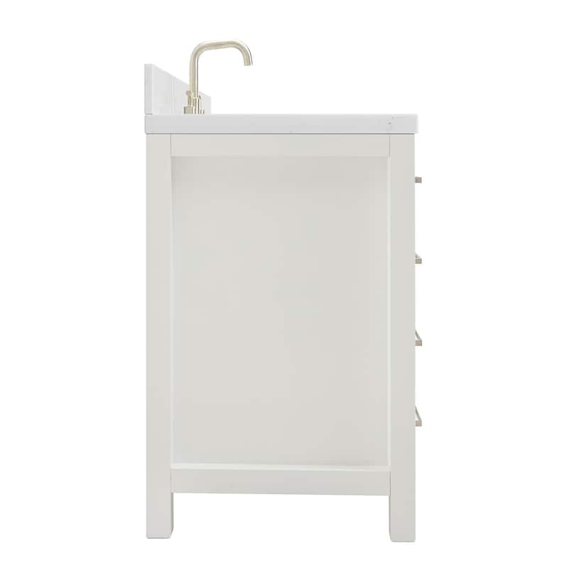 Ariel H054SCQRVO Bristol 55" Free Standing Single Basin Vanity Set