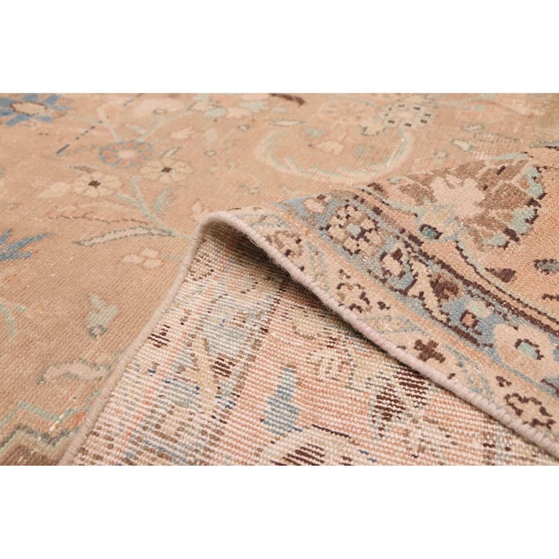 ECARPETGALLERY Hand-knotted Antalya Vintage Light Brown Wool Rug - 6'7 x 11'2