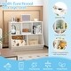 preview thumbnail 9 of 23, 5-Cube Wooden Kids Toy Storage Organizer with Anti-Tipping Kits - 35.5" x 16" x 30"