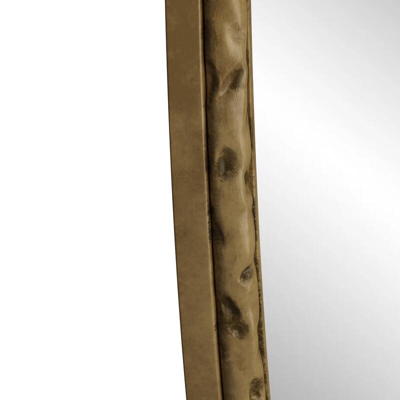 Gold Arched Wall Mirror - Bathroom Vanity & Home Decor