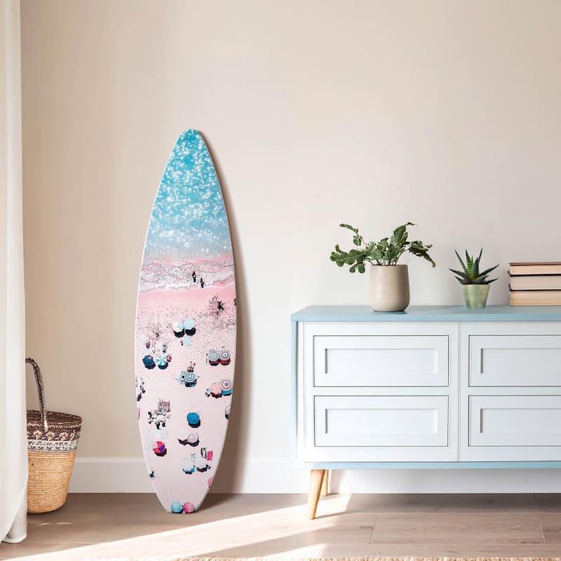 American Art Decor Surfboard Plaque Wall Sign