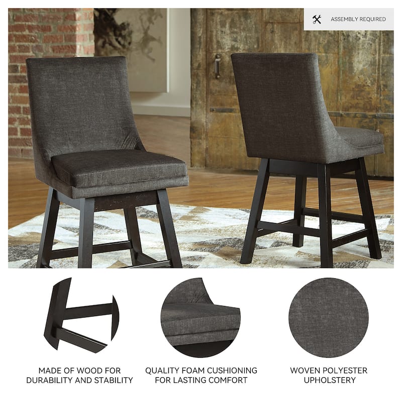 Tallenger Upholstered Swivel Stool (Set of 2)