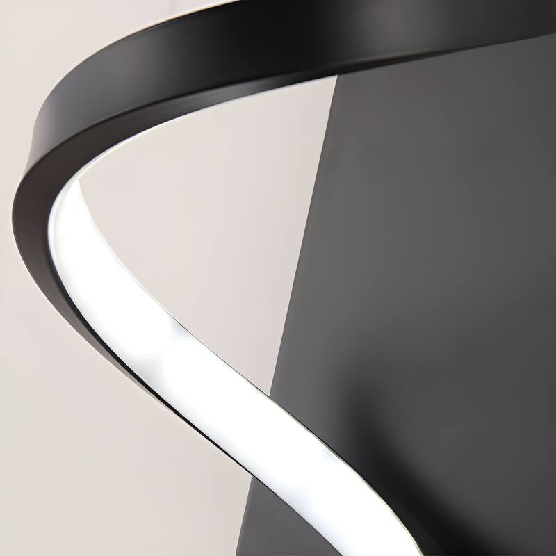 Aluminum LED Flush Mounted Sconce (Black)