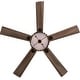 preview thumbnail 10 of 12, Adan River of Goods Oil Rubbed Bronze Metal and Wood 52-inch 3-Light Ceiling Fan - 52" x 52" x 13.75"/18.75"