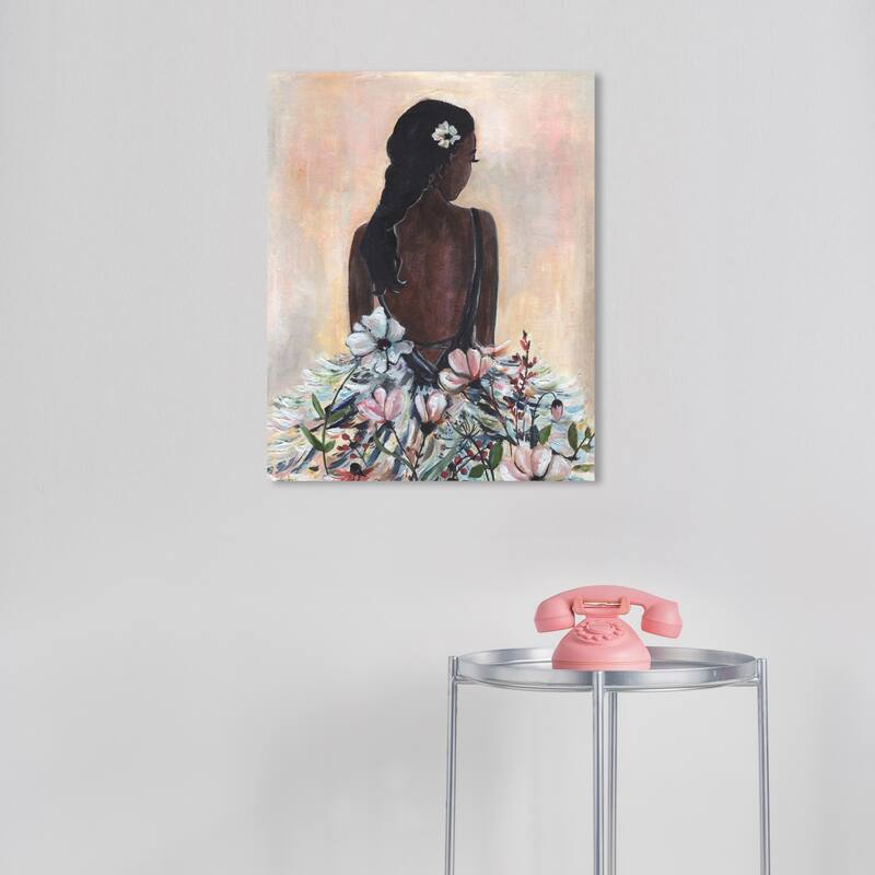 Wynwood Studio Fashion and Glam Modern Beauty Brown and Light Pink Rustic Wall Art Canvas Print - 20 x 16