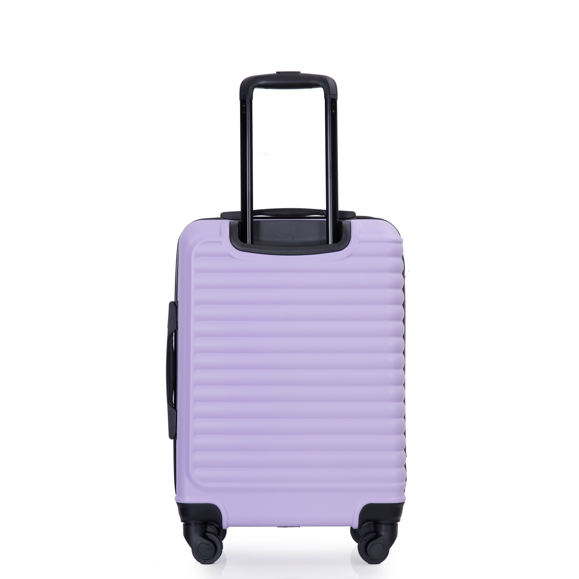 Luggage with recessed spinner online wheels