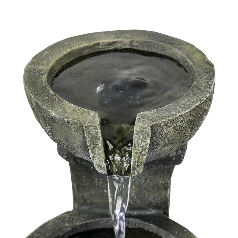 16'' H Modern Indoor-Outdoor Water Fountain for Garden Patio Yard