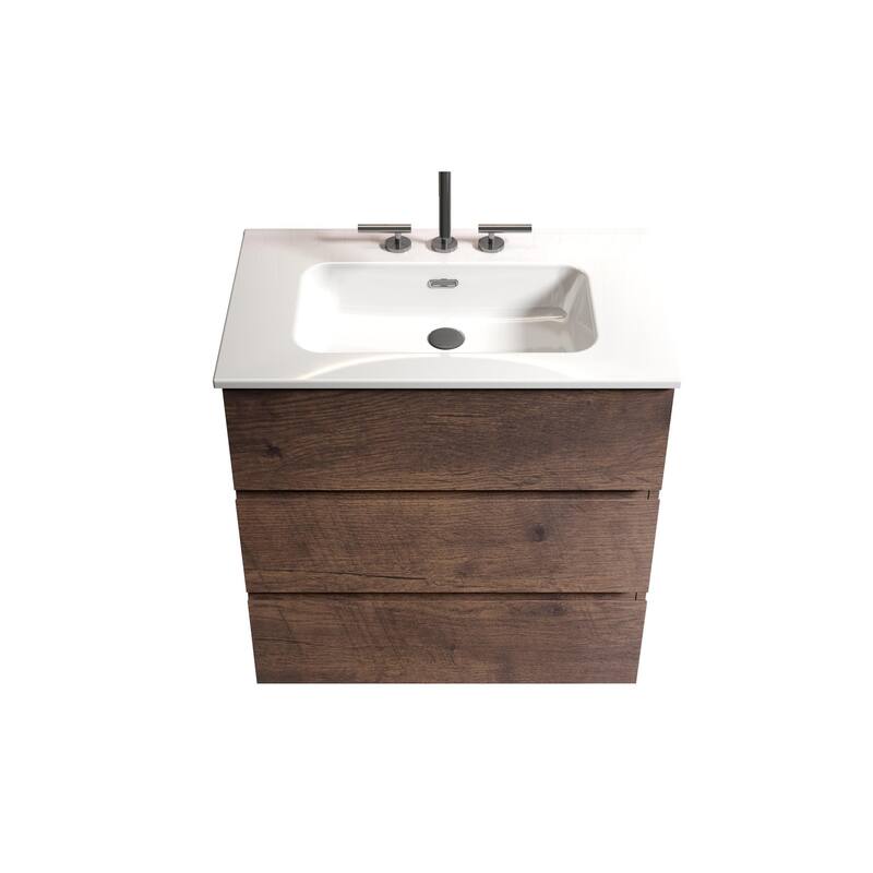 GDFStudio - TIA Freestanding Bathroom Vanity with Sink Basin