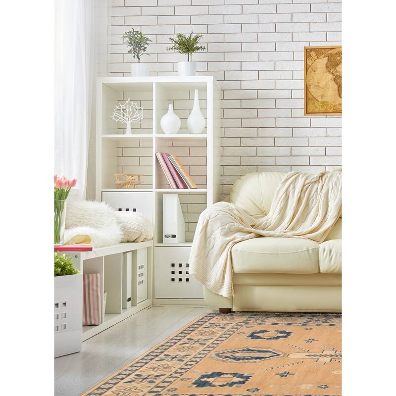 ECARPETGALLERY Hand-knotted Finest Ghazni Brown Wool Rug - 6'6 x 10'0