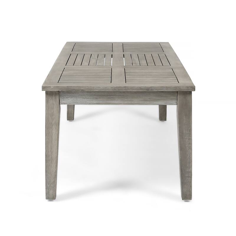 Hampton Acacia Wood Outdoor Coffee Table by Christopher Knight Home